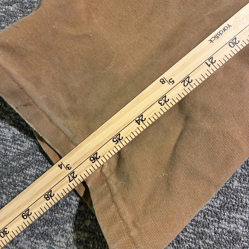 Carhartt Duck Bib Overalls Men's 42x28 Brown Unlined Workwear - Picture 5 of 11